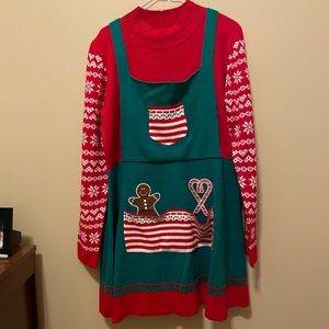 Christmas sweater dress